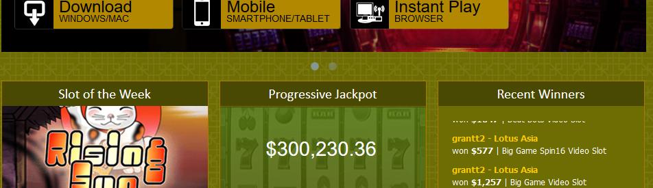 Lotus Asia Casino Bonuses 2